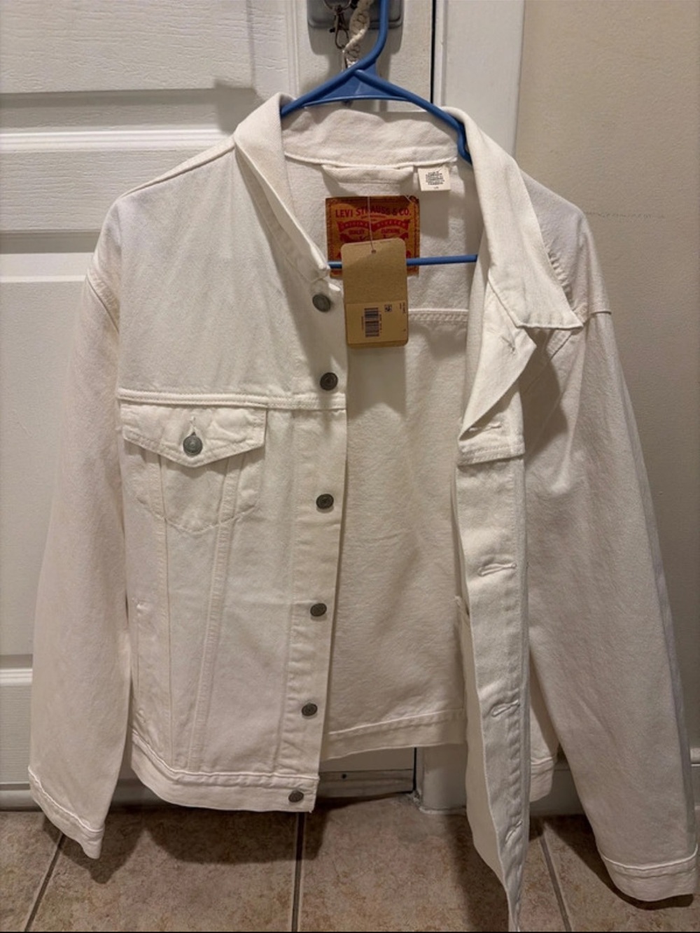 Levi's Off-White Denim Trucker Jacket